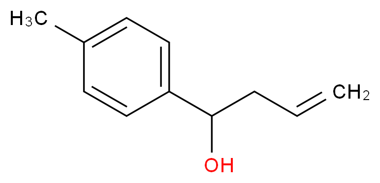 1-(4-methylphenyl)but-3-en-1-ol_分子结构_CAS_24165-63-7