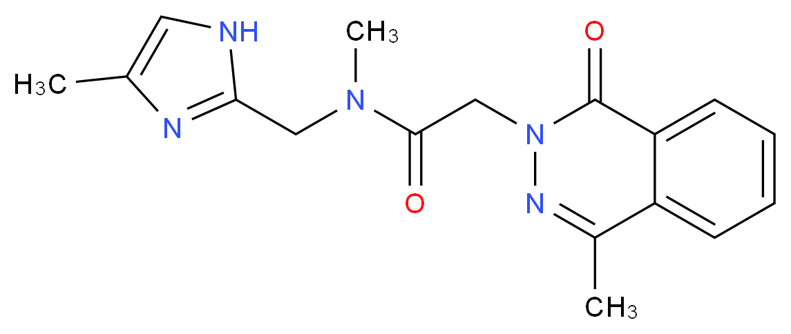 N-methyl-N-[(4-methyl-1H-imidazol-2-yl)methyl]-2-(4-methyl-1-oxo-2(1H)-phthalazinyl)acetamide_分子结构_CAS_)