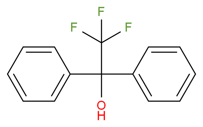 2,2,2-trifluoro-1,1-diphenylethan-1-ol_分子结构_CAS_379-18-0