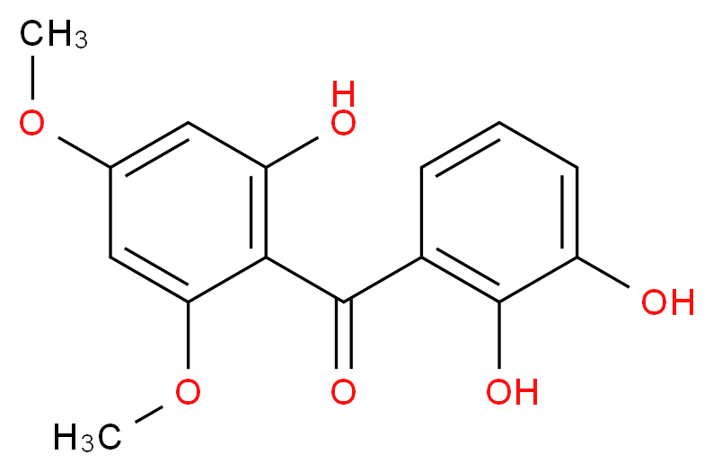 2,2',3'-Trihydroxy-4,6-dimethoxybenzophenone_分子结构_CAS_219861-73-1)