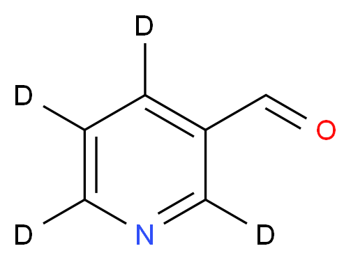 3-Pyridinecarboxaldehyde-d4_分子结构_CAS_258854-80-7)