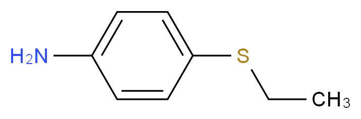 4-(ethylsulfanyl)aniline_分子结构_CAS_3463-02-3