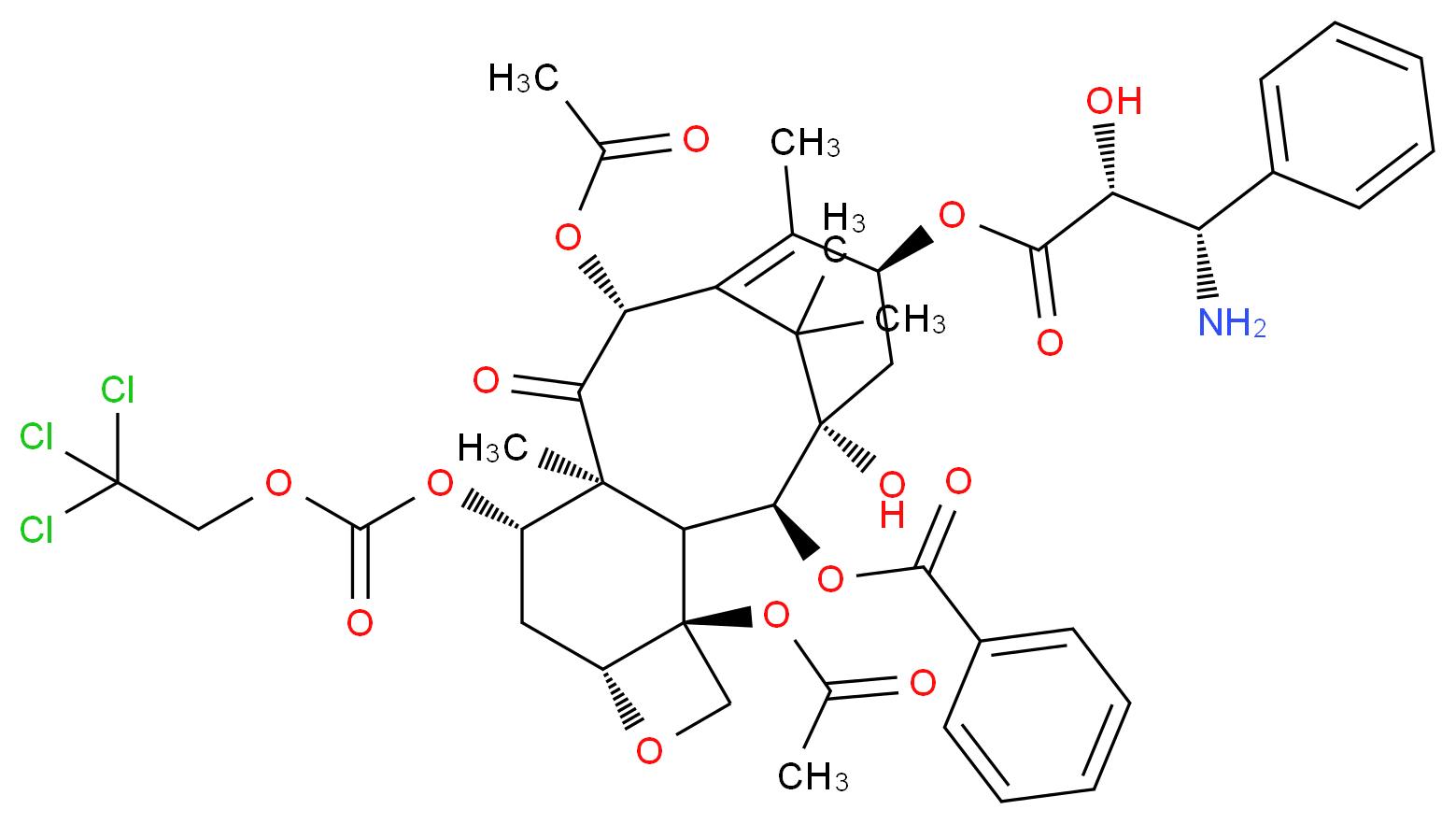 N-Debenzoyl-7-{[(2,2,2,-trichloroethyl)oxy]carbonyl} Paclitaxel_分子结构_CAS_114915-15-0)