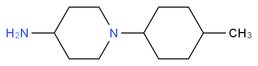 1-(4-methylcyclohexyl)piperidin-4-amine_分子结构_CAS_)