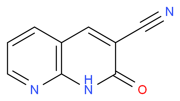 2-oxo-1,2-dihydro-1,8-naphthyridine-3-carbonitrile_分子结构_CAS_60467-72-3