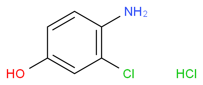4-氨基-3-氯苯酚 盐酸盐_分子结构_CAS_52671-64-4)