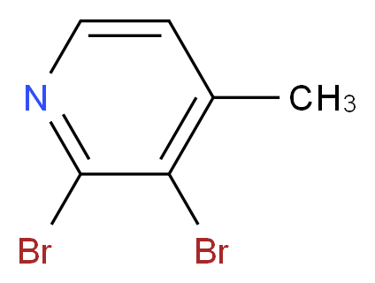 2,3-dibromo-4-methylpyridine_分子结构_CAS_871483-22-6