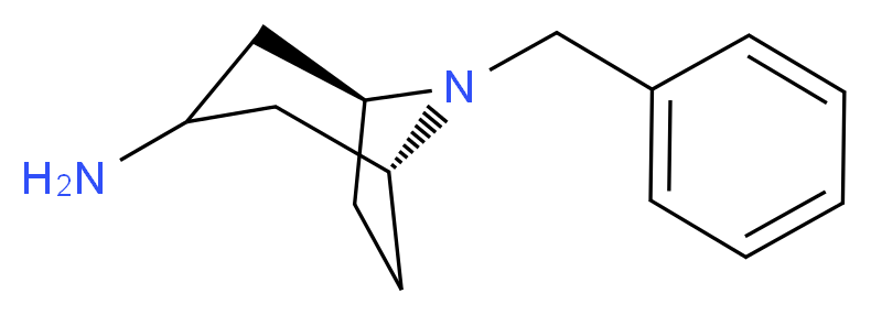 (1R,5S)-endo-8-Benzyl-8-azabicyclo[3.2.1]octan-3-amine_分子结构_CAS_76272-35-0)