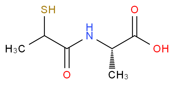 N-(2-Mercapto-1-oxopropyl)-L-alanine_分子结构_CAS_26843-61-8)