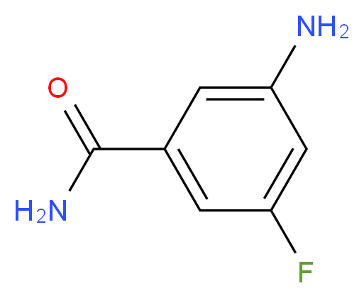 3-Amino-5-fluorobenzamide_分子结构_CAS_1036757-40-0)