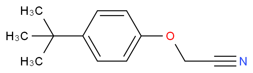 2-(4-tert-butylphenoxy)acetonitrile_分子结构_CAS_50635-24-0