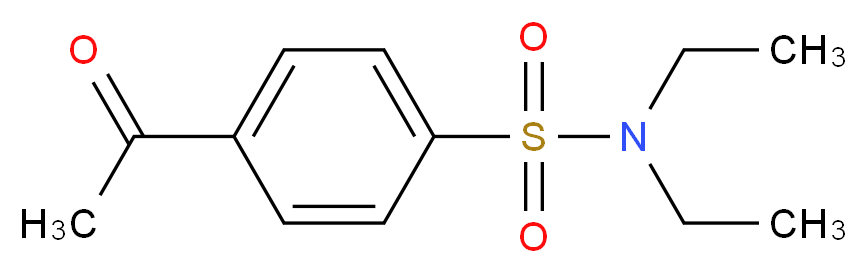 4-Acetyl-N,N-diethyl-benzenesulfonamide_分子结构_CAS_1658-97-5)