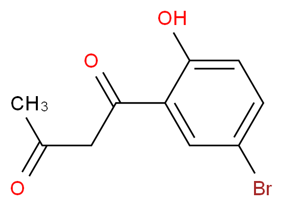 1-(5-bromo-2-hydroxyphenyl)butane-1,3-dione_分子结构_CAS_207387-68-6