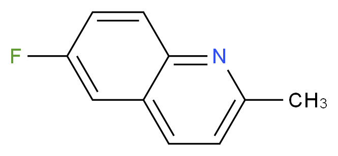 6-fluoro-2-methylquinoline_分子结构_CAS_1128-61-6