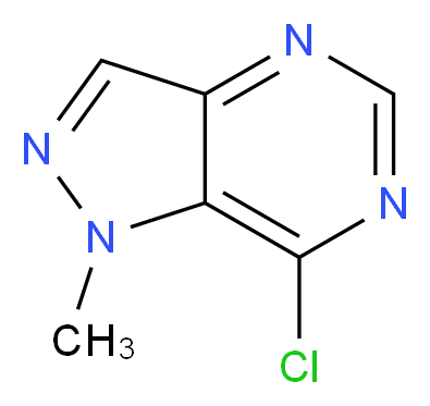 7-chloro-1-methyl-1H-pyrazolo[4,3-d]pyrimidine_分子结构_CAS_923282-39-7