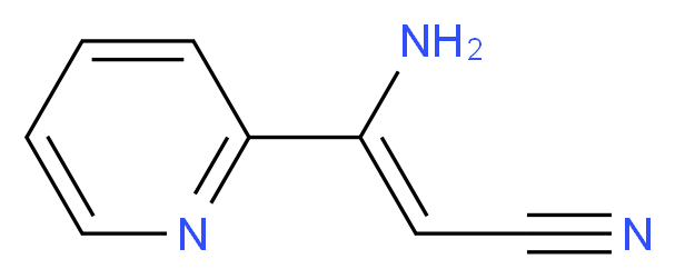 3-Amino-3-(2-pyridinyl)acrylonitrile_分子结构_CAS_55330-52-4)