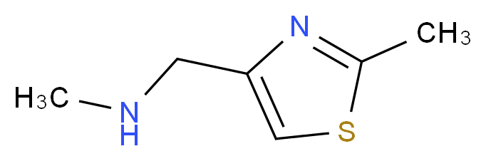 2-Methyl-4-[(methylamino)methyl]-1,3-thiazole 97%_分子结构_CAS_144163-81-5)