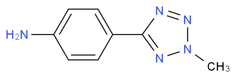 4-(2-methyl-2H-1,2,3,4-tetrazol-5-yl)aniline_分子结构_CAS_436092-89-6