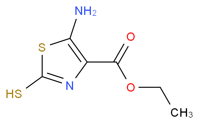 ETHYL 5-AMINO-2-MERCAPTOTHIAZOLE-4-CARBOXYLATE_分子结构_CAS_52868-64-1)