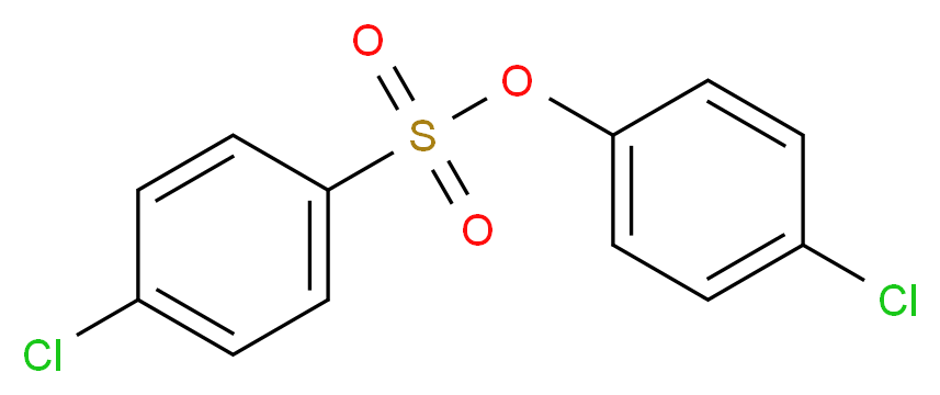 4-chlorophenyl 4-chlorobenzene-1-sulfonate_分子结构_CAS_80-33-1