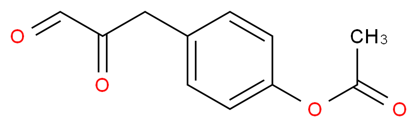 3-(4-ACETOXYPHENYL)-2-OXOPROPANAL_分子结构_CAS_56071-70-6)