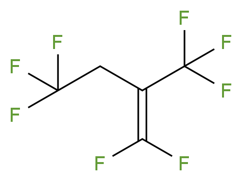 1,1,4,4,4-pentafluoro-2-(trifluoromethyl)but-1-ene_分子结构_CAS_400-17-9