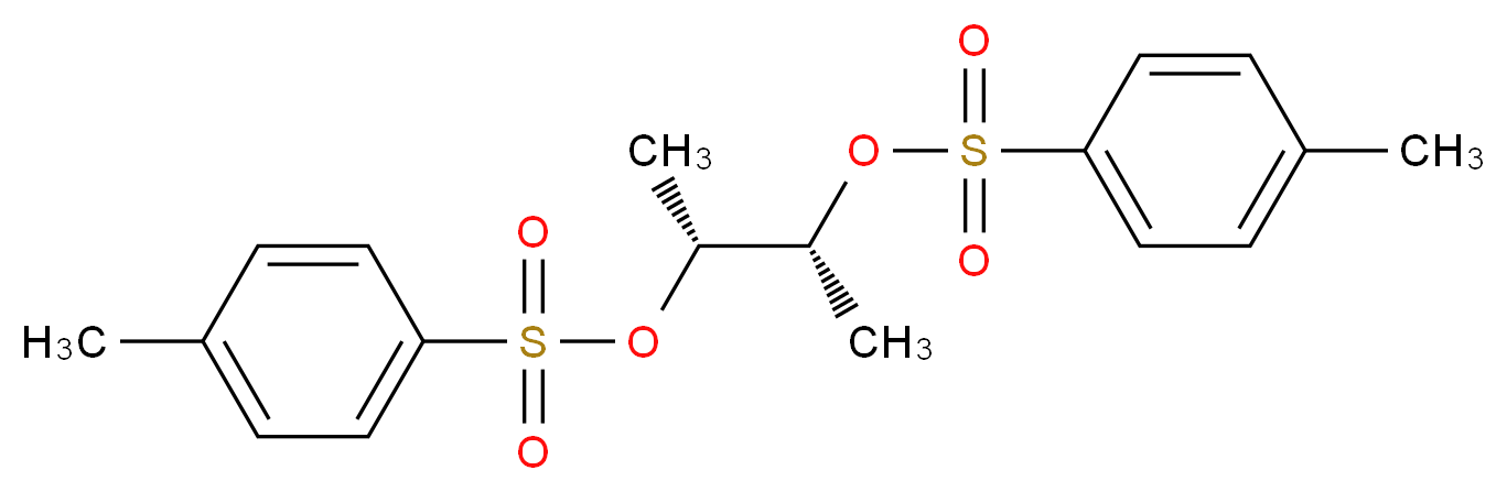 1-methyl-4-({[(2R,3R)-3-[(4-methylbenzenesulfonyl)oxy]butan-2-yl]oxy}sulfonyl)benzene_分子结构_CAS_74839-83-1