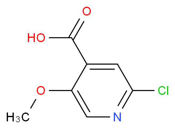 2-chloro-5-methoxypyridine-4-carboxylic acid_分子结构_CAS_1060801-70-8