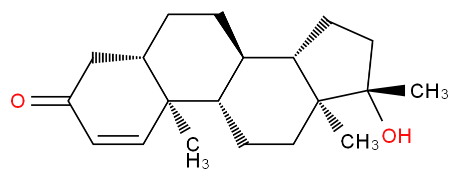 Methyl-1-testosterone_分子结构_CAS_65-04-3)