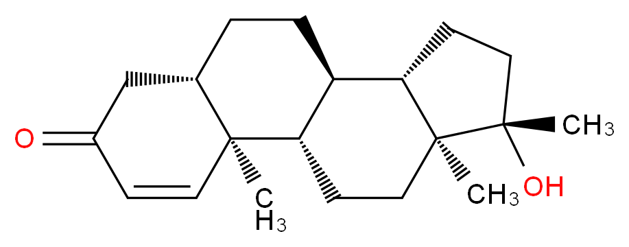 (1S,2R,7S,10R,11S,14S,15S)-14-hydroxy-2,14,15-trimethyltetracyclo[8.7.0.0<sup>2</sup>,<sup>7</sup>.0<sup>1</sup><sup>1</sup>,<sup>1</sup><sup>5</sup>]heptadec-3-en-5-one_分子结构_CAS_65-04-3