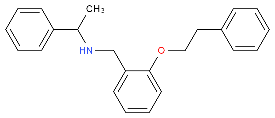 N-[2-(Phenethyloxy)benzyl]-1-phenyl-1-ethanamine_分子结构_CAS_)