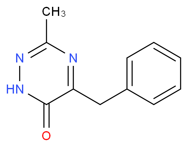 5-benzyl-3-methyl-1,6-dihydro-1,2,4-triazin-6-one_分子结构_CAS_15150-71-7