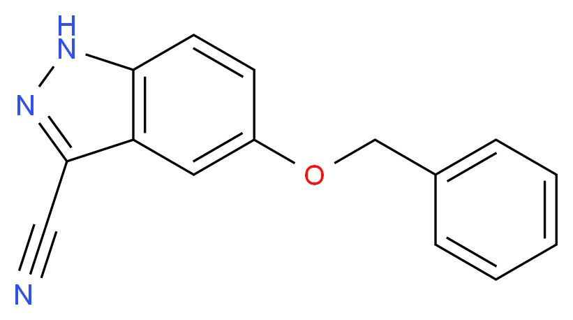 5-(benzyloxy)-1H-indazole-3-carbonitrile_分子结构_CAS_1196152-69-8)