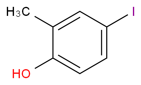 4-碘-2-甲基苯酚_分子结构_CAS_60577-30-2)