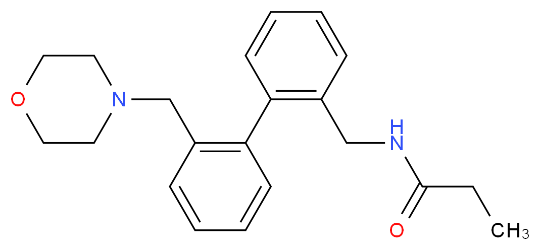 N-{[2'-(morpholin-4-ylmethyl)biphenyl-2-yl]methyl}propanamide_分子结构_CAS_)
