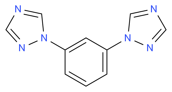 1-[3-(1H-1,2,4-triazol-1-yl)phenyl]-1H-1,2,4-triazole_分子结构_CAS_514222-44-7