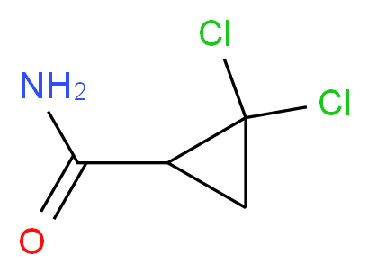 2,2-dichlorocyclopropane-1-carboxamide_分子结构_CAS_75885-60-8