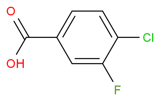 4-Chloro-3-fluorobenzoic acid_分子结构_CAS_403-17-8)