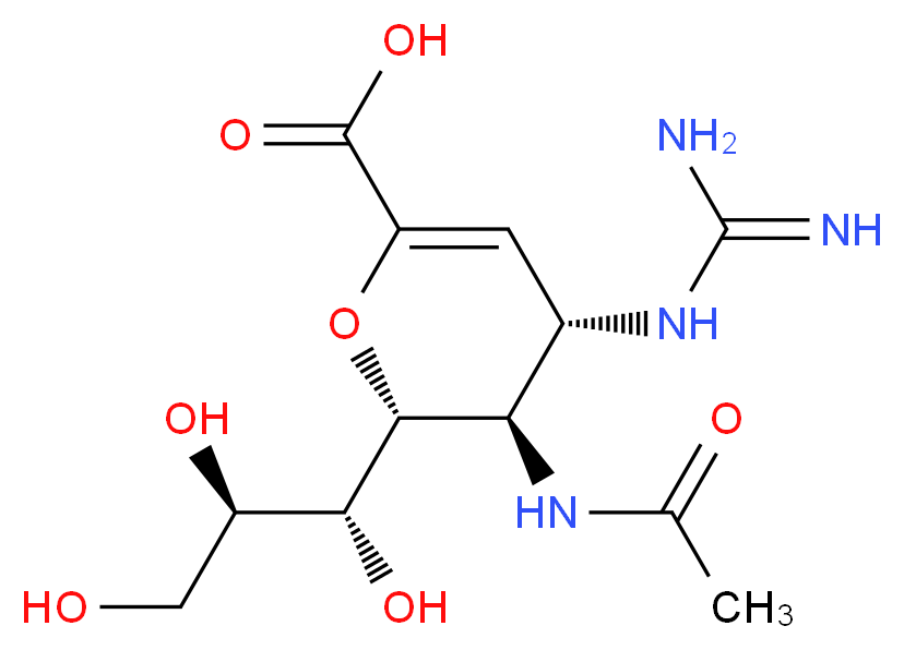 Zanamivir_分子结构_CAS_139110-80-8)