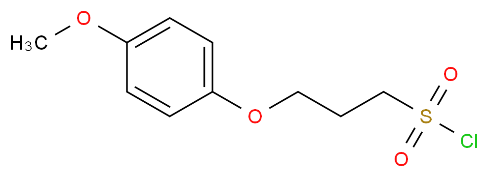 3-(4-methoxyphenoxy)propane-1-sulfonyl chloride_分子结构_CAS_118943-25-2