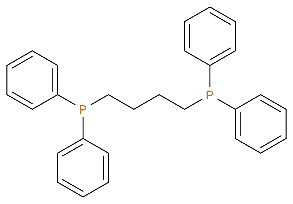 1,4-双(二苯基膦)丁烷_分子结构_CAS_7688-25-7)