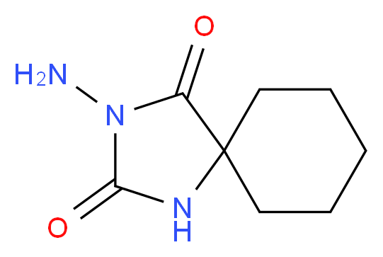 3-Amino-1,3-diaza-spiro[4.5]decane-2,4-dione_分子结构_CAS_16252-63-4)