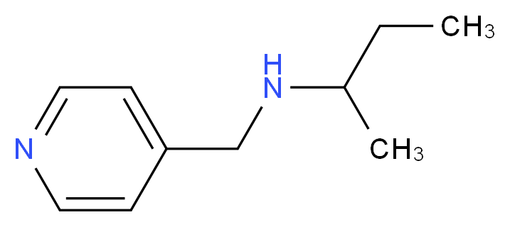 (butan-2-yl)(pyridin-4-ylmethyl)amine_分子结构_CAS_869941-69-5