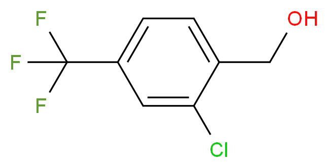 2-Chloro-4-(trifluoromethyl)benzylalcohol_分子结构_CAS_56456-51-0)