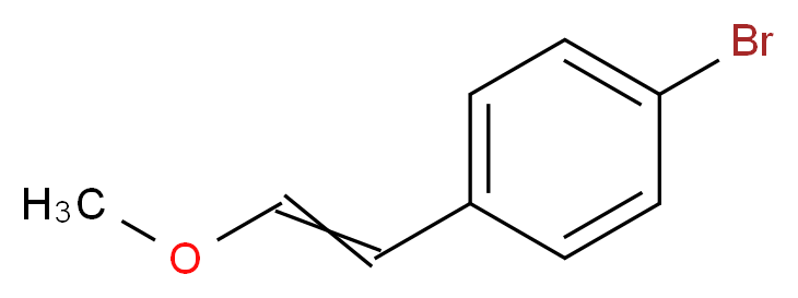 1-bromo-4-(2-methoxyethenyl)benzene_分子结构_CAS_59436-09-8