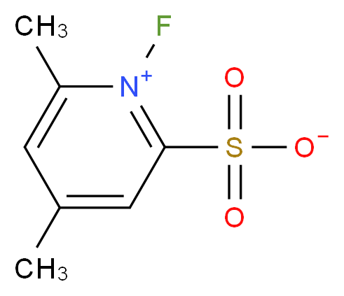 N-Fluoro-4,6-dimethylpyridinium-2-sulphonate_分子结构_CAS_147541-01-3)