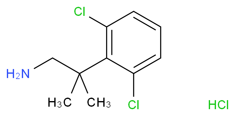 2-(2,6-dichlorophenyl)-2-methylpropan-1-amine hydrochloride_分子结构_CAS_)