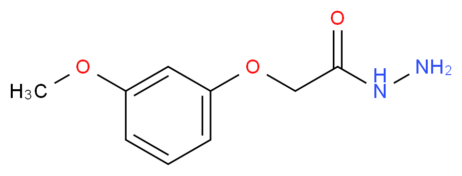 2-(3-methoxyphenoxy)acetohydrazide_分子结构_CAS_436155-36-1