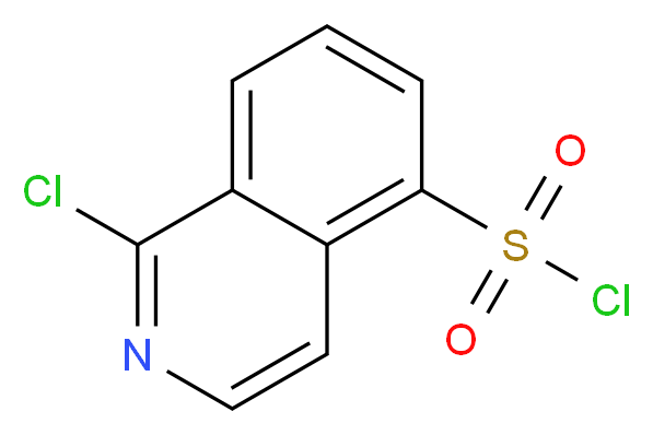 1-chloroisoquinoline-5-sulfonyl chloride_分子结构_CAS_141519-77-9