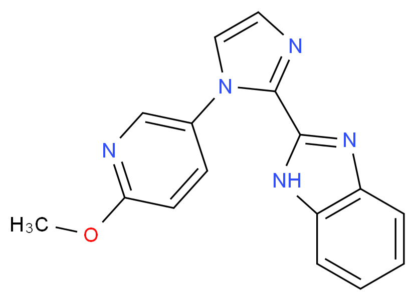 2-[1-(6-methoxypyridin-3-yl)-1H-imidazol-2-yl]-1H-benzimidazole_分子结构_CAS_)